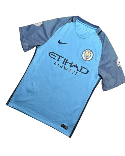 Manchester City Football Shirt 2017/2018 Home Kun Aguero 10 (S)