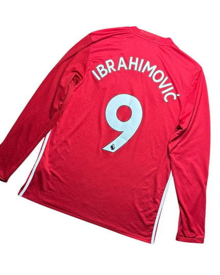 Manchester United Football Shirt 2016/2017 Home Ibrahimovic 9 L/S (L)