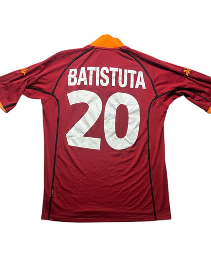 Roma Football Shirt Home 2001/2002 Batistuta 20 (XL)