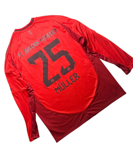 Bayern Munich Football Shirt 2024/2025 Away Muller 25 L/S (XL)