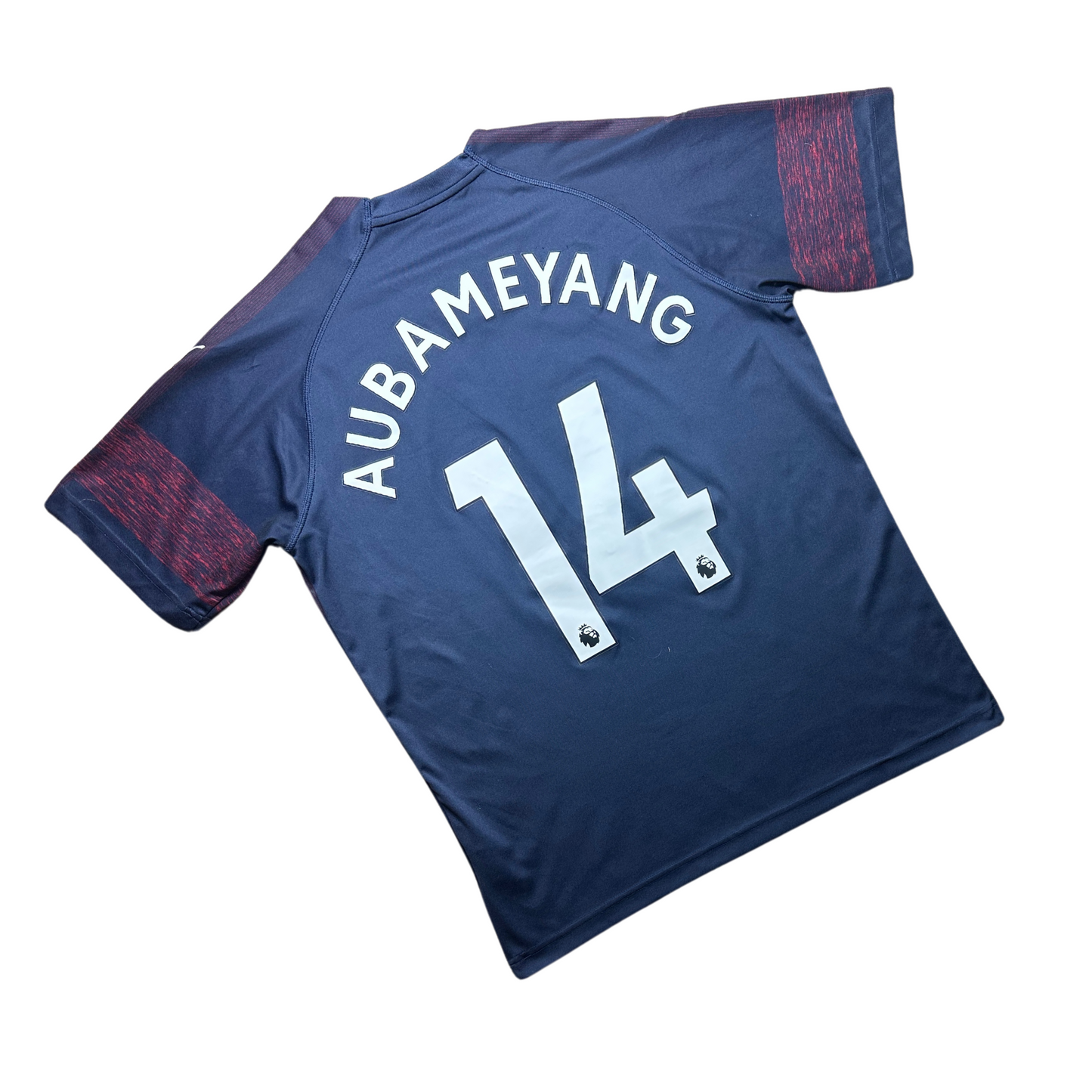 Arsenal 2018/2019 Away Football Shirt Aubameyang (14)