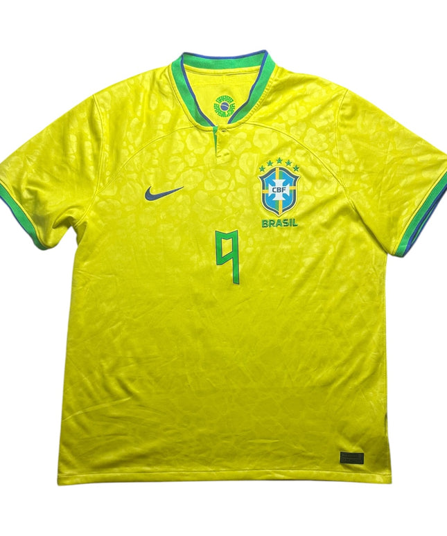 Brazil Football Shirt Home 2022/2023 Richarlison 9 (XL)