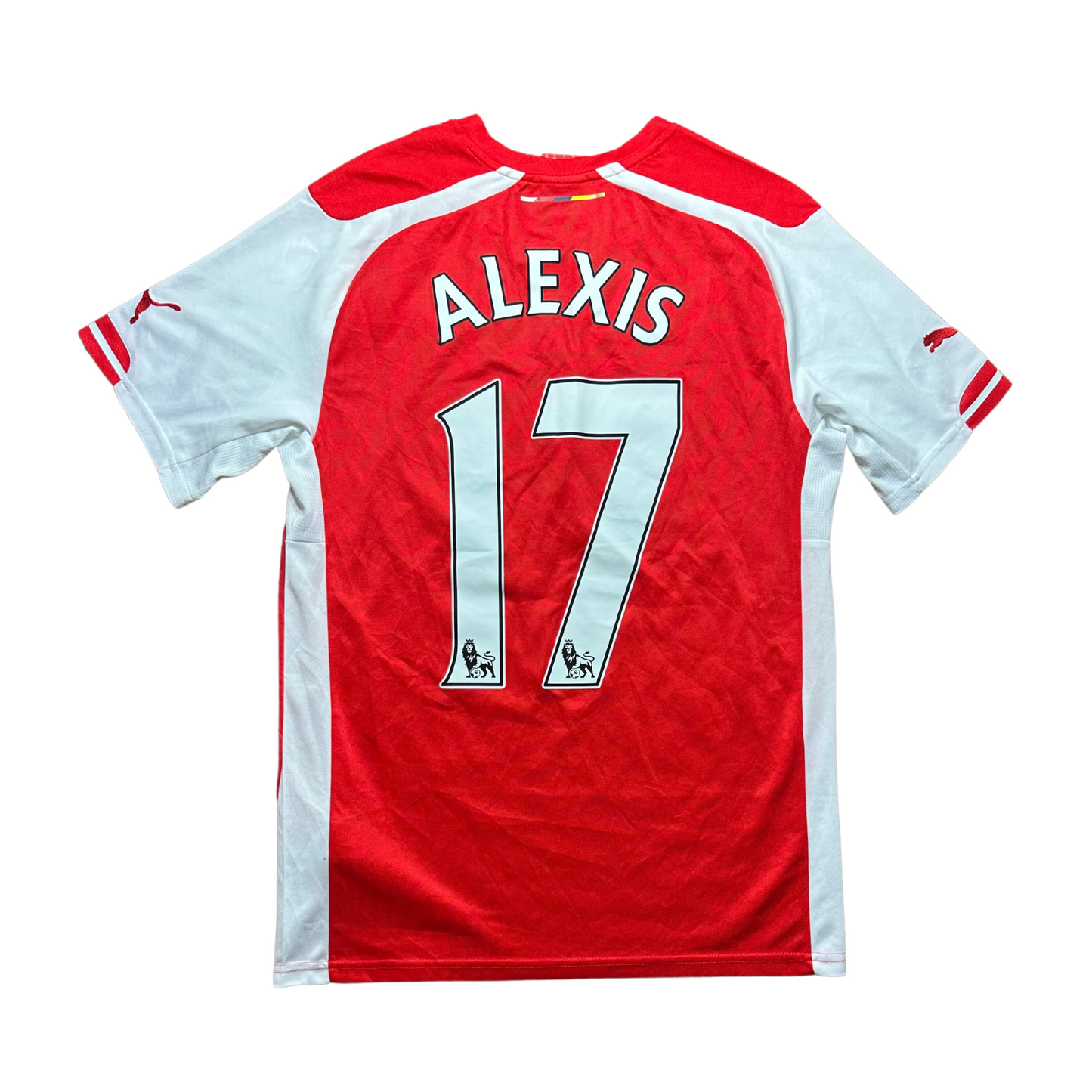 Arsenal 2014/2015 Home Football Shirt Alexis 17 (S)