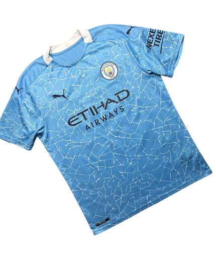 Manchester City Football Shirt Home 2020/2021 Kun Aguero 10 (L)