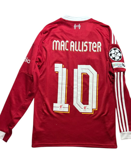 Liverpool Football Shirt Home 2025/2026 Mac Allister 10 UCL BNWT (S)