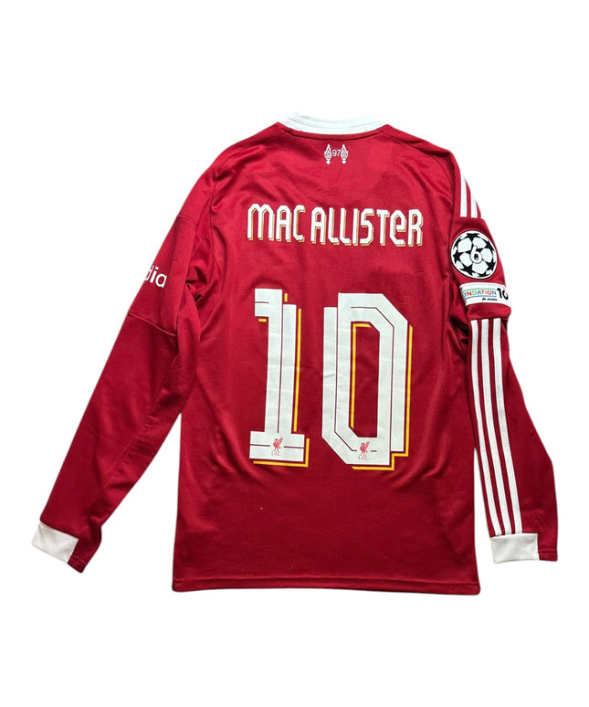 Liverpool Football Shirt Home 2025/2026 Mac Allister 10 UCL BNWT (S)