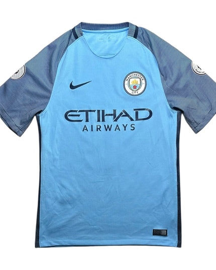 Manchester City Football Shirt 2017/2018 Home Kun Aguero 10 (S)