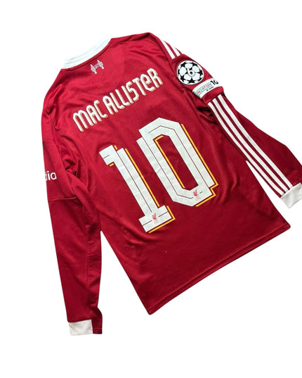 Liverpool Football Shirt Home 2025/2026 Mac Allister 10 UCL BNWT (S)