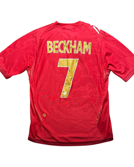 England Football Shirt 2006 Away Beckham 7 (M)