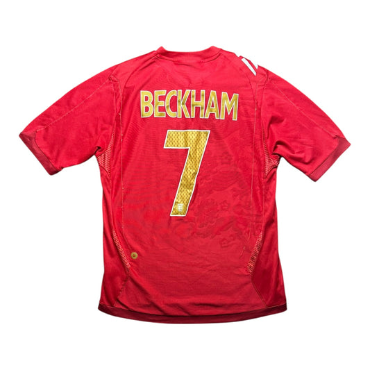 England Football Shirt 2006 Away Beckham 7 (M)