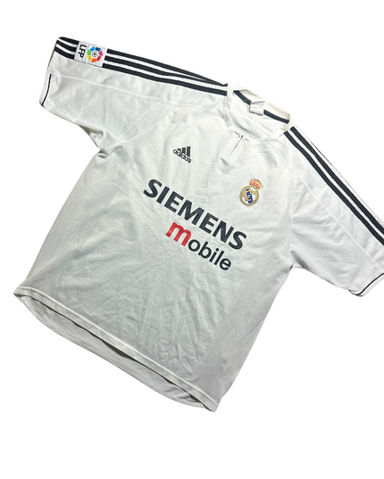 Real Madrid 2003/2004 Home Football Shirt Zidane 5 (L)