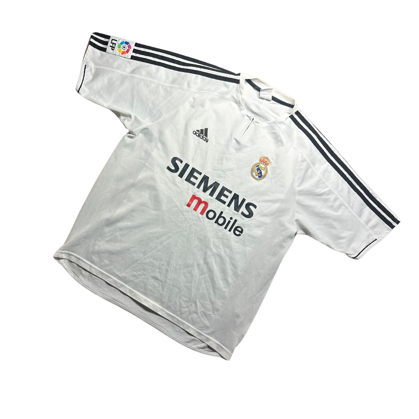 Real Madrid 2003/2004 Home Football Shirt Zidane 5 (L)