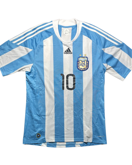 Argentina 2010/2011 Home Football Shirt Messi (10)