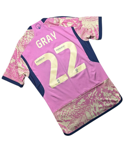 Leeds United Football Shirt 2023/2024 Away Gray 22 (M)