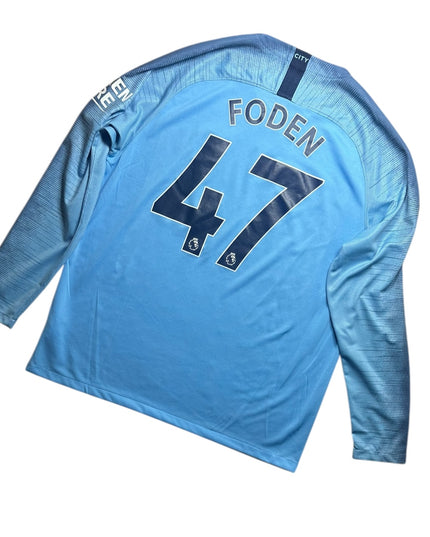 Manchester City Football Shirt 2018/2019 Home Foden 47 (XL)