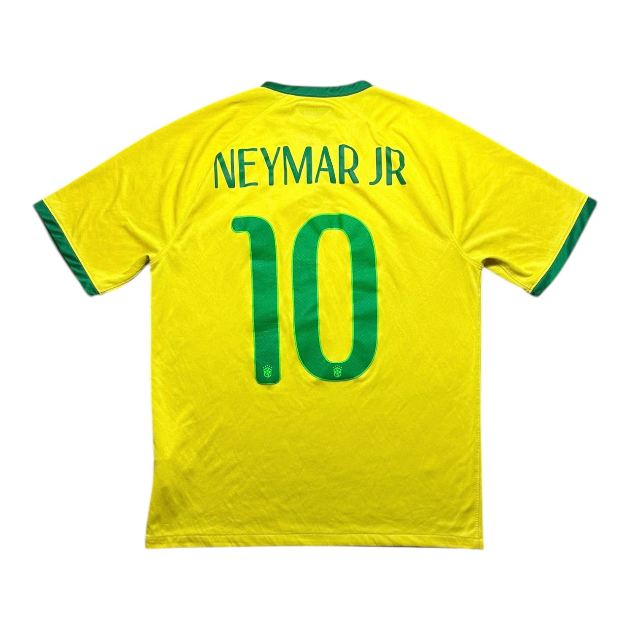 Brazil Football Shirt 2014/2015 Home Neymar JR 10 (M)