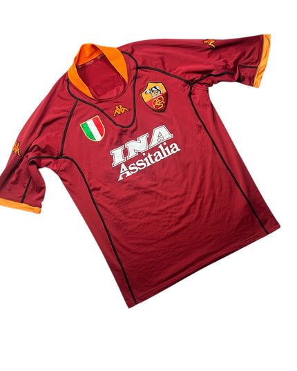 Roma Football Shirt Home 2001/2002 Batistuta 20 (XL)