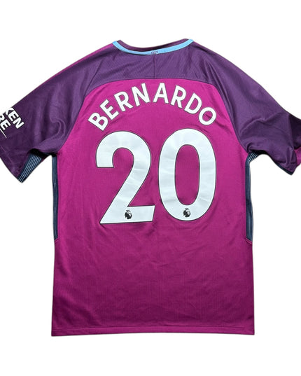 Manchester City Football Shirt 2017/2018 Away Bernardo 20 (M)