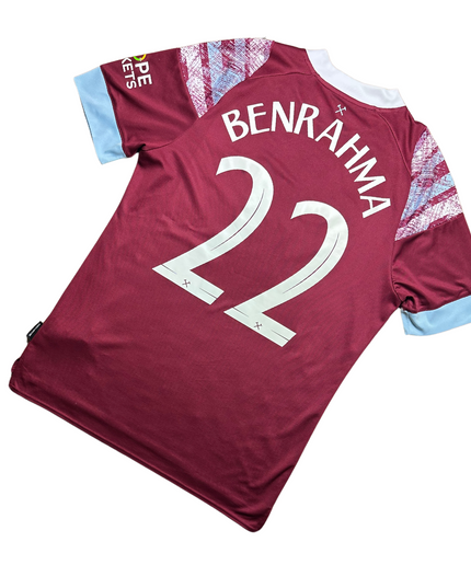 West Ham 2022/2023 Home Football Shirt Benrahma (22)