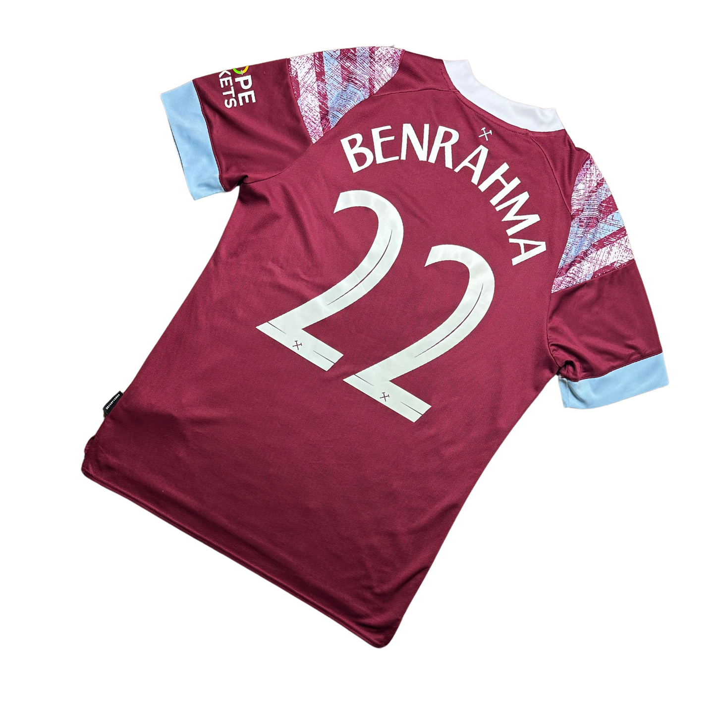 West Ham 2022/2023 Home Football Shirt Benrahma (22)