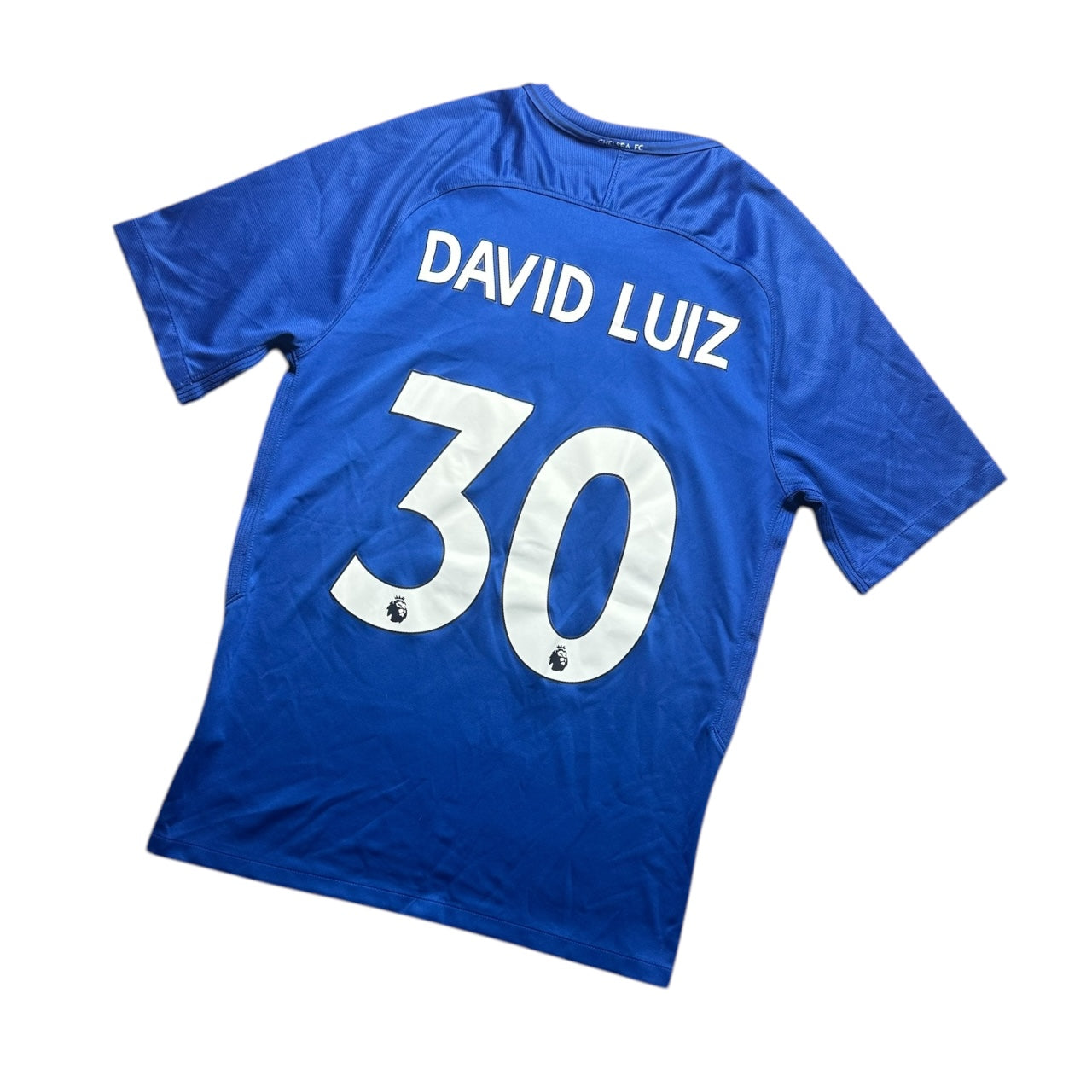 Chelsea Football Shirt 2017/2018 Home David Luiz 30 (M)