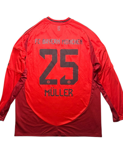 Bayern Munich Football Shirt 2024/2025 Away Muller 25 L/S (XL)