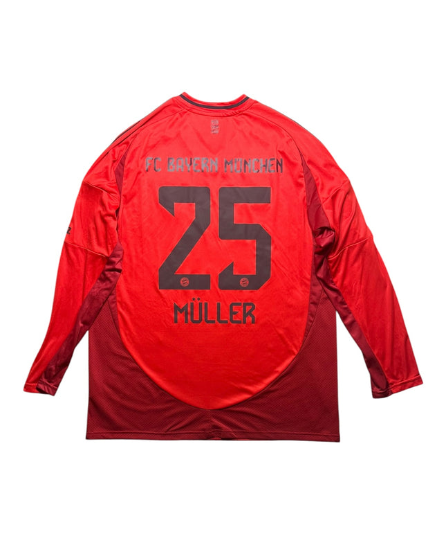 Bayern Munich Football Shirt 2024/2025 Away Muller 25 L/S (XL)