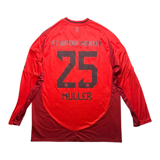 Bayern Munich Football Shirt 2024/2025 Away Muller 25 L/S (XL)