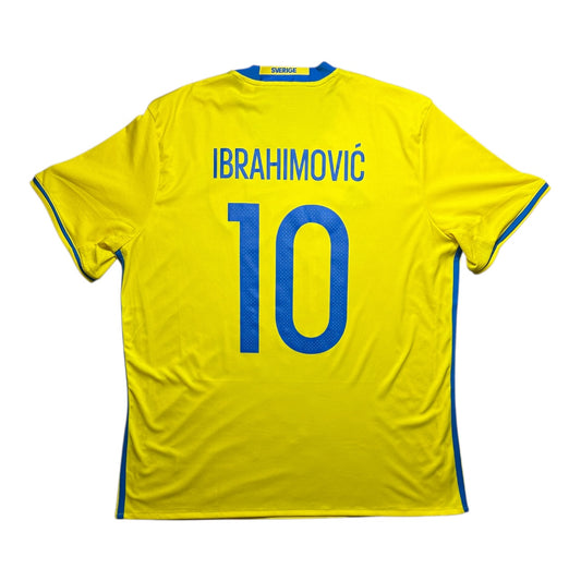 Sweden Football Shirt 2016/2017 Home Ibrahimovic 10 (XL)