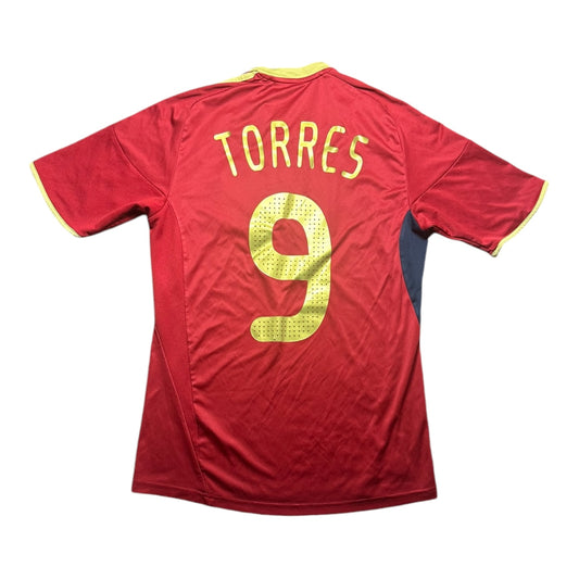 Spain Football Shirt 2009 Confederations Cup Home Torres 9 (S)