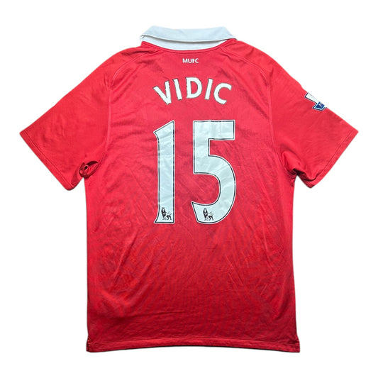 Manchester United Football Shirt 2010/2011 Home Vidic 15 (L)