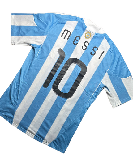 Argentina 2010/2011 Home Football Shirt Messi (10)