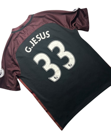 Manchester City Football Shirt Away 2016/2017 G.Jesus 33 (M)