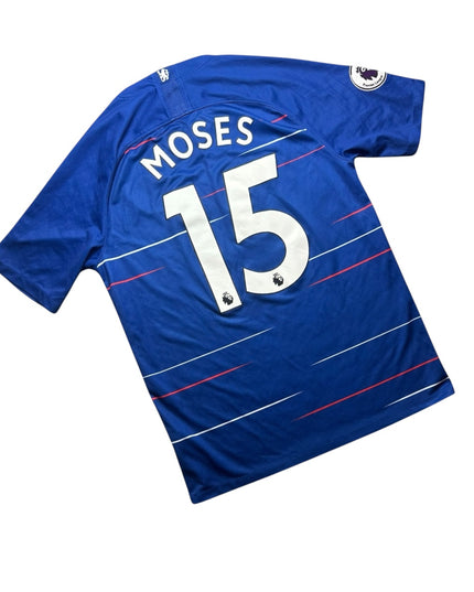 Chelsea Football Shirt Home 2018/2019 Moses 15 (M)
