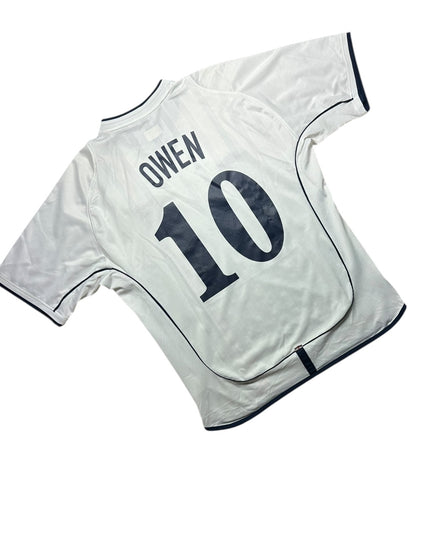 England Football Shirt 2002 Home Owen 10 (L)