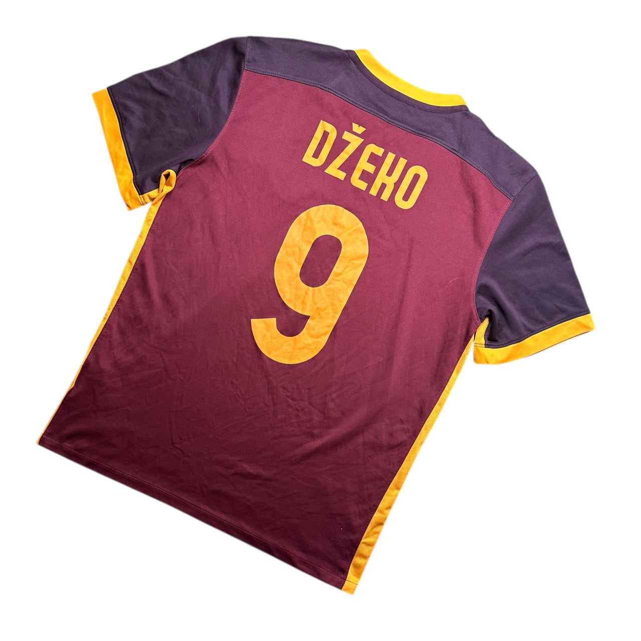 Roma Football Shirt 2015/2016 Home Dzeko 9 (L)