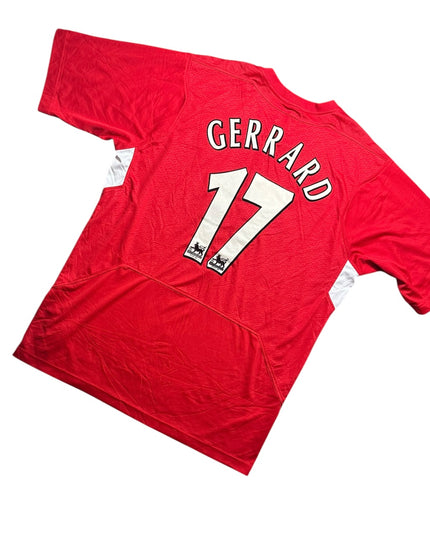 Liverpool Football Shirt Home 2004/2005 Gerrard 17 (L)