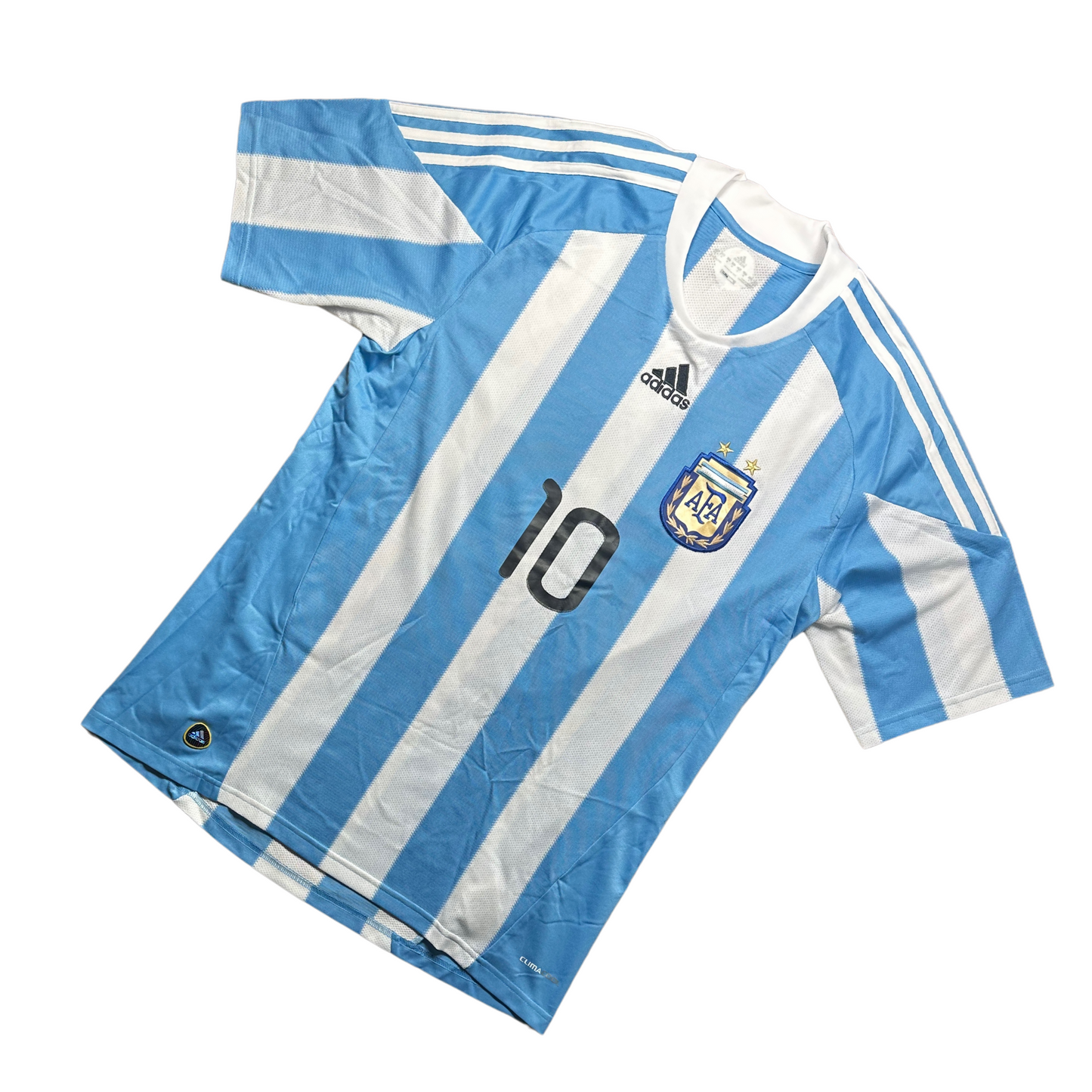 Argentina 2010/2011 Home Football Shirt Messi (10)