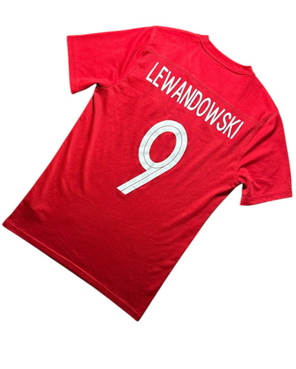 Poland Football Shirt Away 2016 Lewandowski 9 (M)