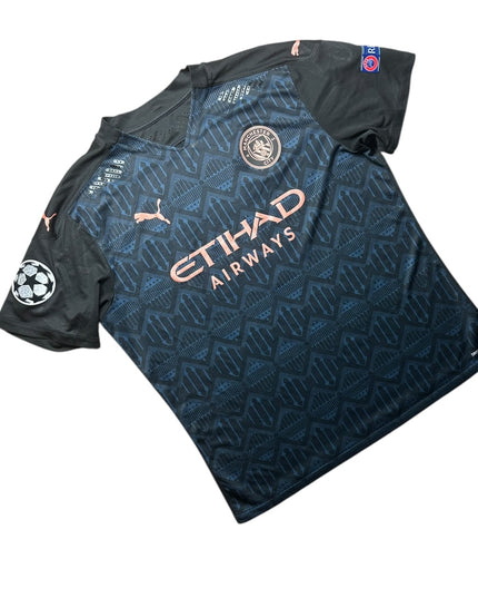 Manchester City Football Shirt Away 2020/2021 UCL Player Issue (XL)