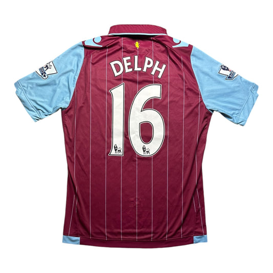 Aston Villa Football Shirt 2014/2015 Delph 16 (M)