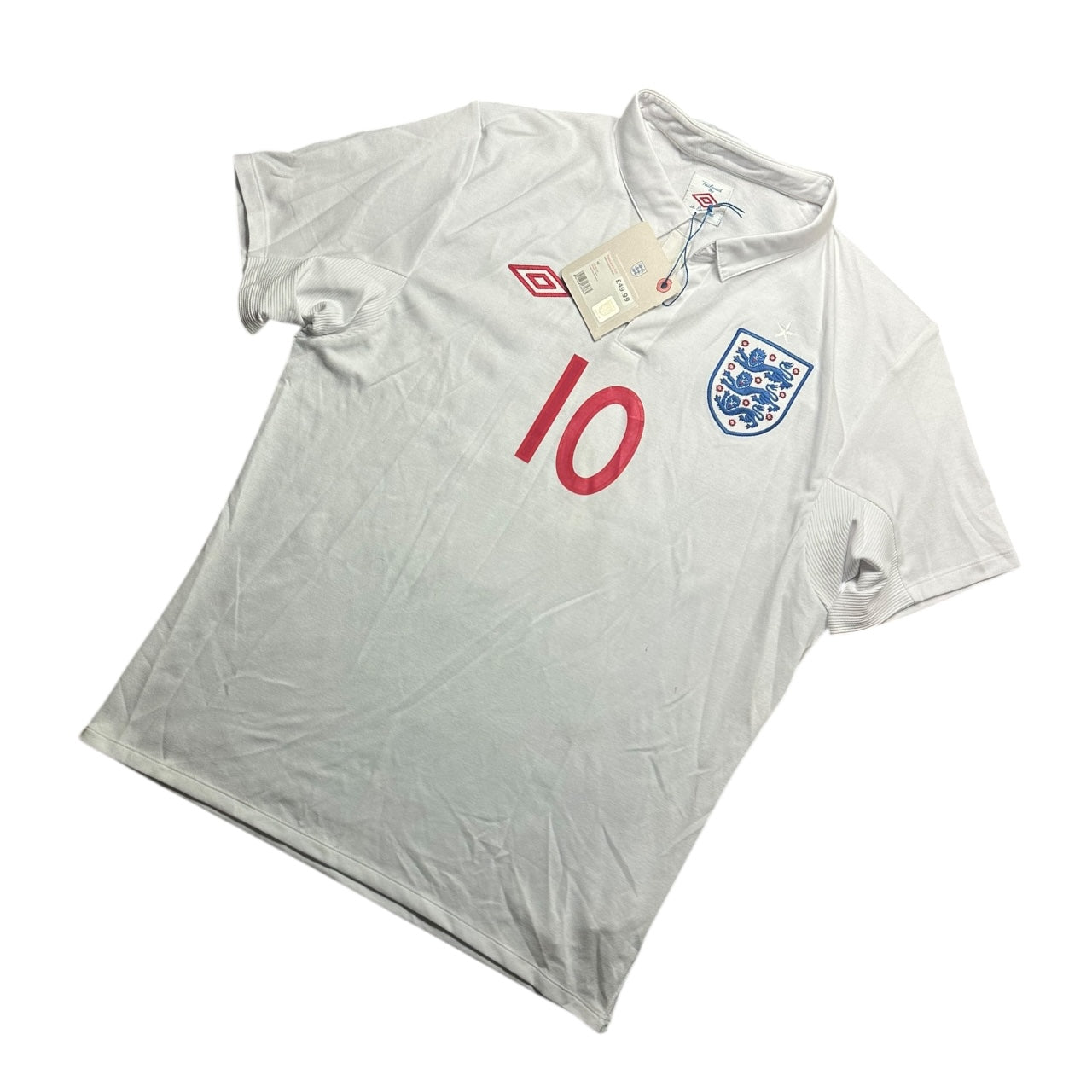 England Football Shirt Home 2010 Rooney 10 BNWT (L)