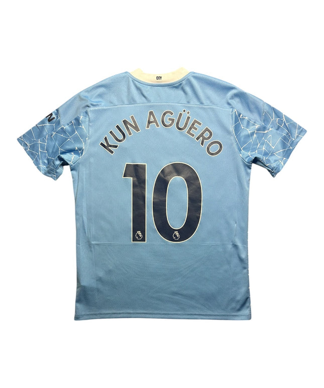 Manchester City Football Shirt Home 2020/2021 Kun Aguero 10 (M)
