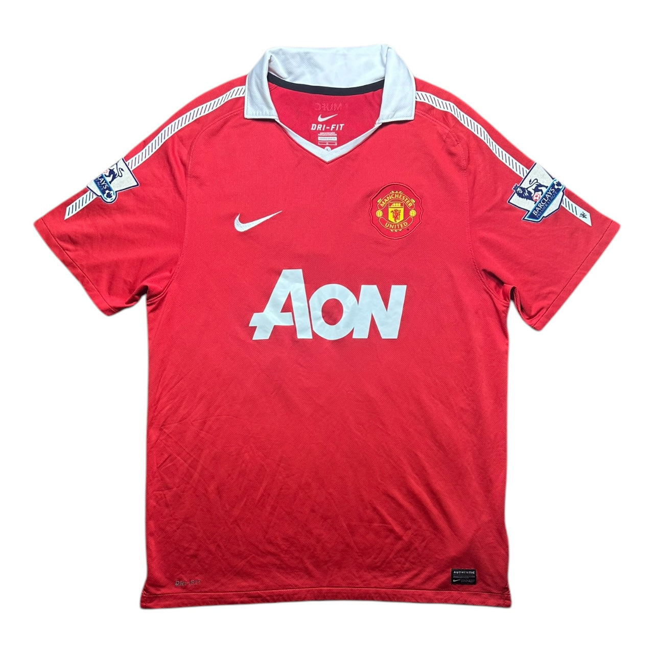 Manchester United Football Shirt 2010/2011 Home Vidic 15 (L)