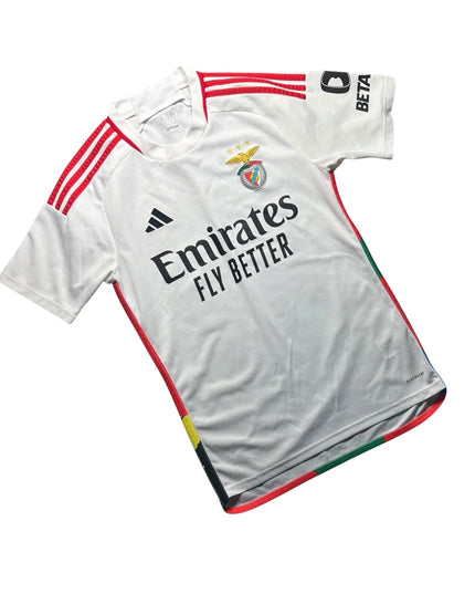 Benfica Football Shirt Away 2023/2024 Joao Neves 87 (S)