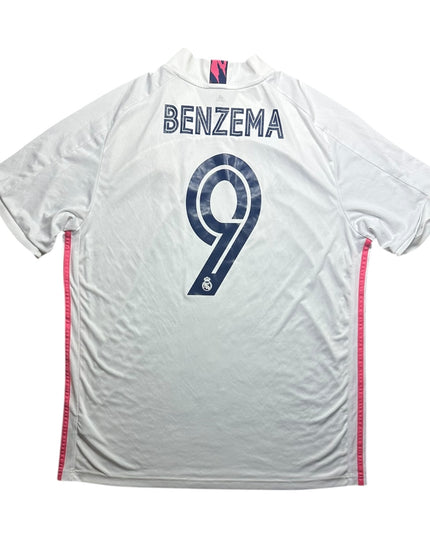 Real Madrid Football Shirt Home 2020/2021 Benzema 9 (XL)