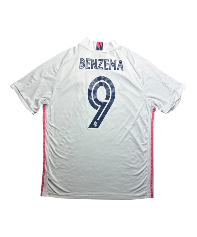 Real Madrid Football Shirt Home 2020/2021 Benzema 9 (XL)