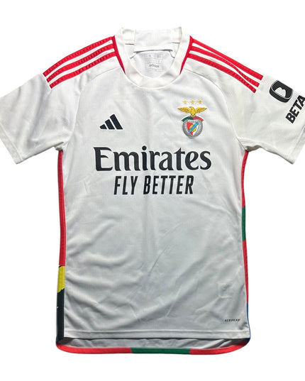 Benfica Football Shirt Away 2023/2024 Joao Neves 87 (S)