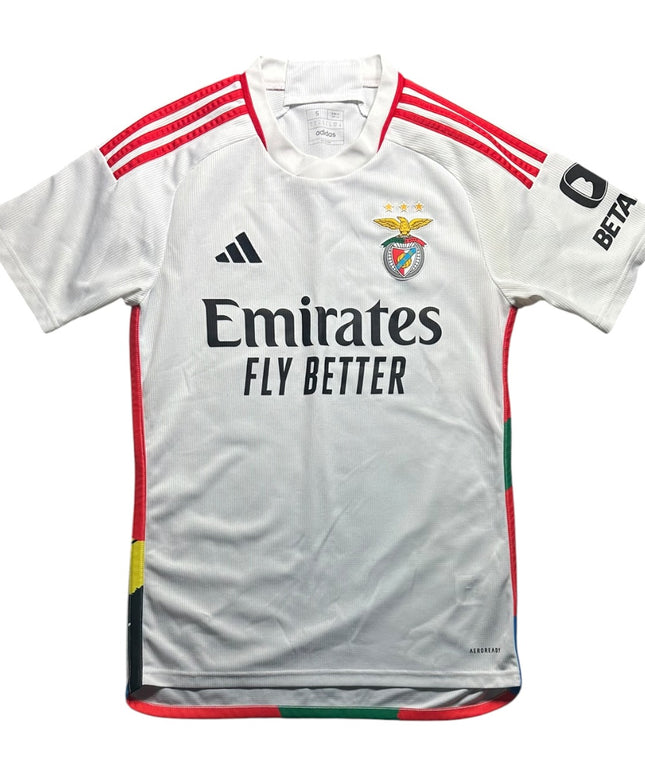 Benfica Football Shirt Away 2023/2024 Joao Neves 87 (S)