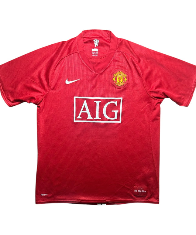 Manchester United Football Shirt 2007/2008 Home Rooney 10 (L)